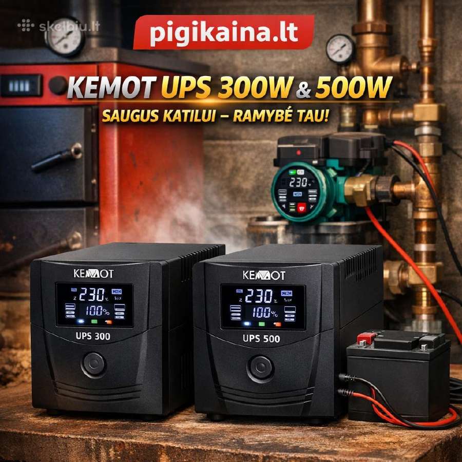 Maitinimo šaltinis Upsas kieto kuro katilui