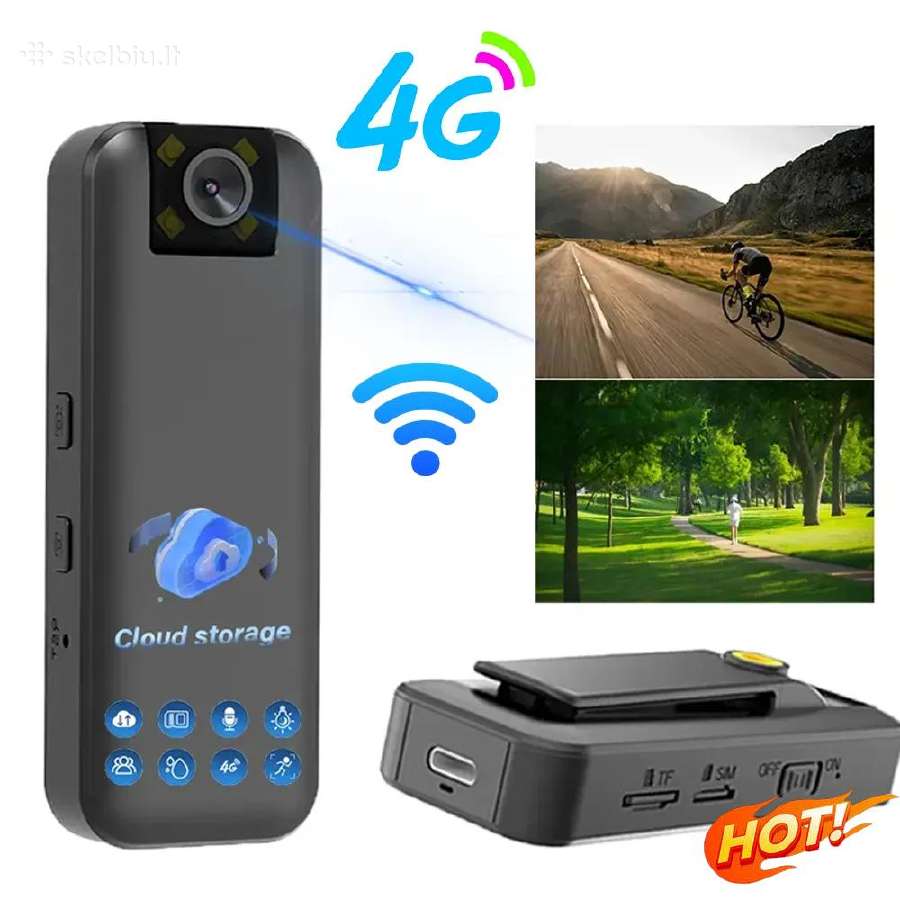 Slapta 4G įkraunama 4k raiškos kamera - nuotraukos Nr. 7