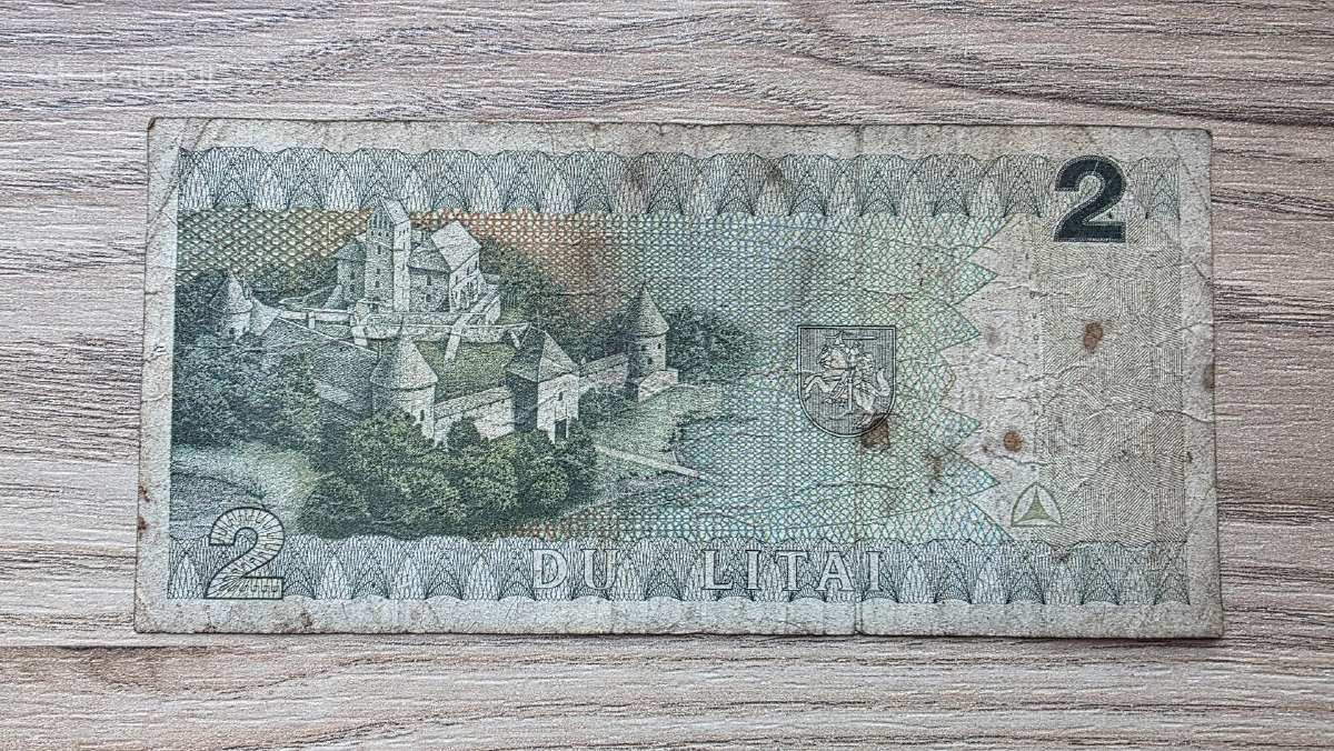 1993 metų 2 litai Valančius - nuotraukos Nr. 2