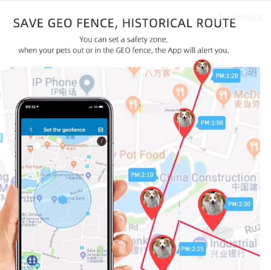 GPS antkaklis augintiniui Tkstar tk911 - nuotraukos Nr. 6