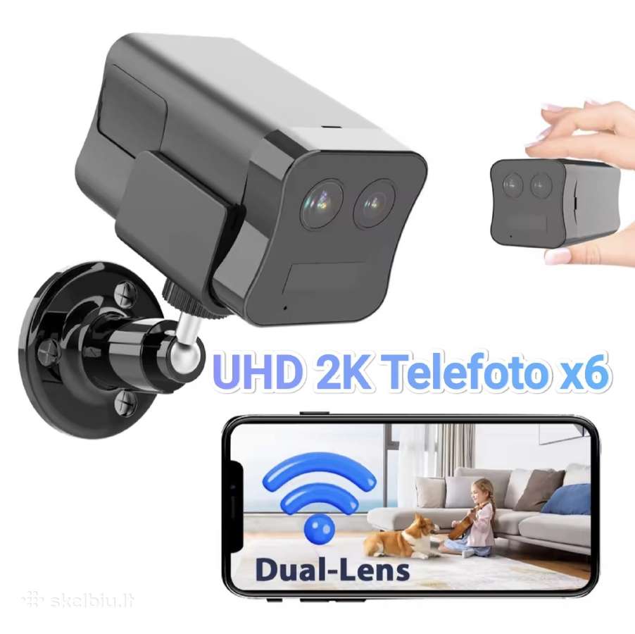 4k WiFi įkraunama kamera 6x zoom