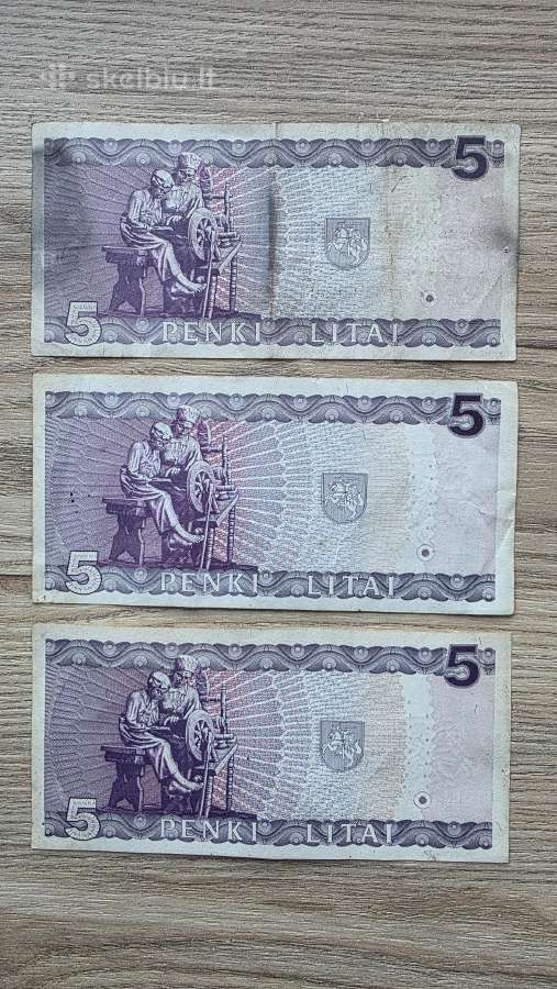 1994 metų 5 litai Jablonskis - nuotraukos Nr. 2