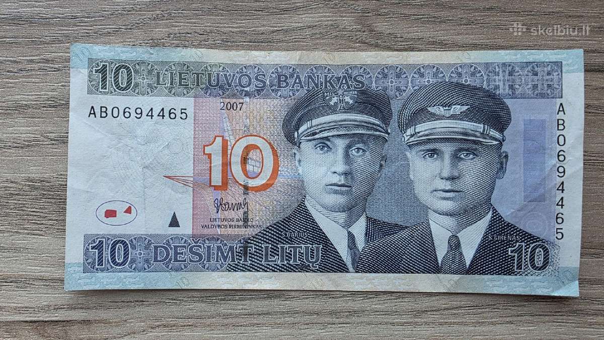 2007 metų 10 litų