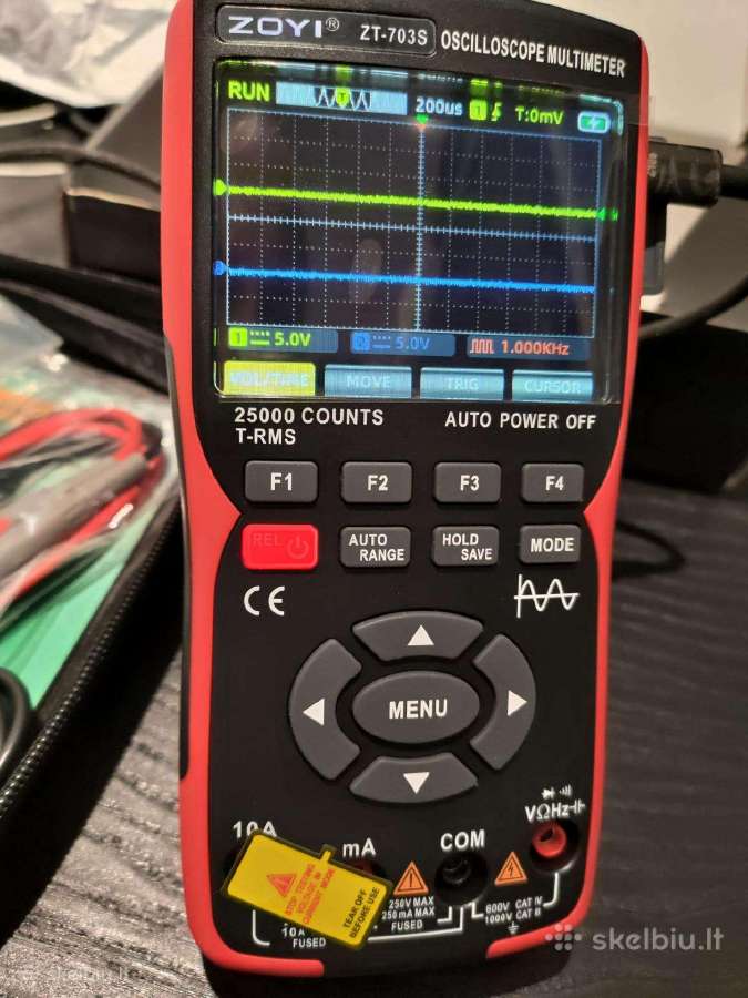 Multimetras oscilografas (osciloskopas) 2 x 50mhz