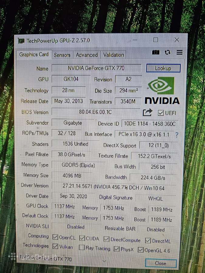 Gigabyte Geforce Gtx 770 4 GB 1137 MHz Pcie x16 Gp - nuotraukos Nr. 7