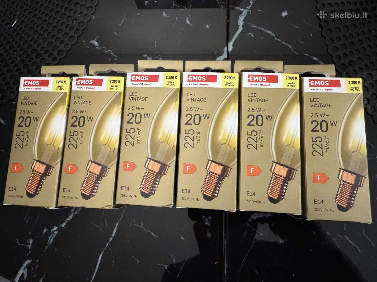 Parduodamos LED vintage leputės