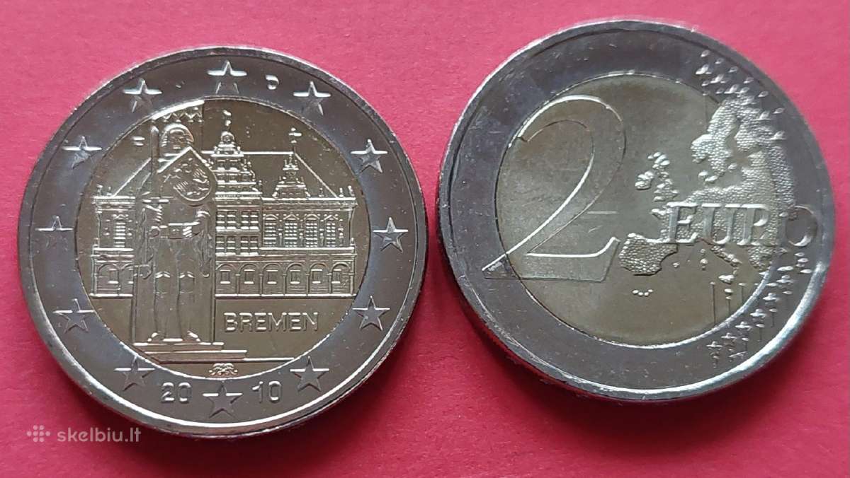 Vokietija 2010m.2 € Brėmenas Unc