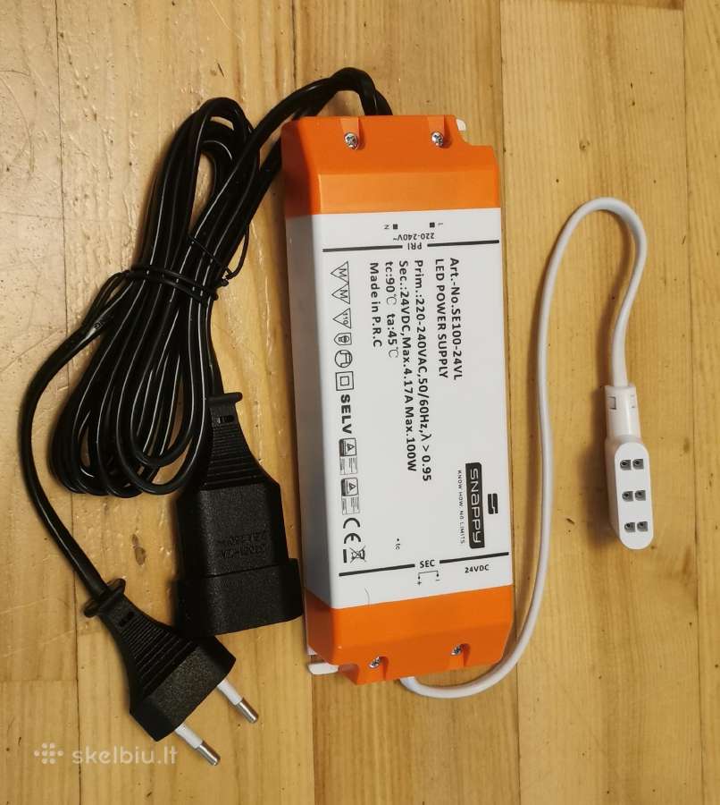 LED matinimo šaltinis blokelis 24v 100w