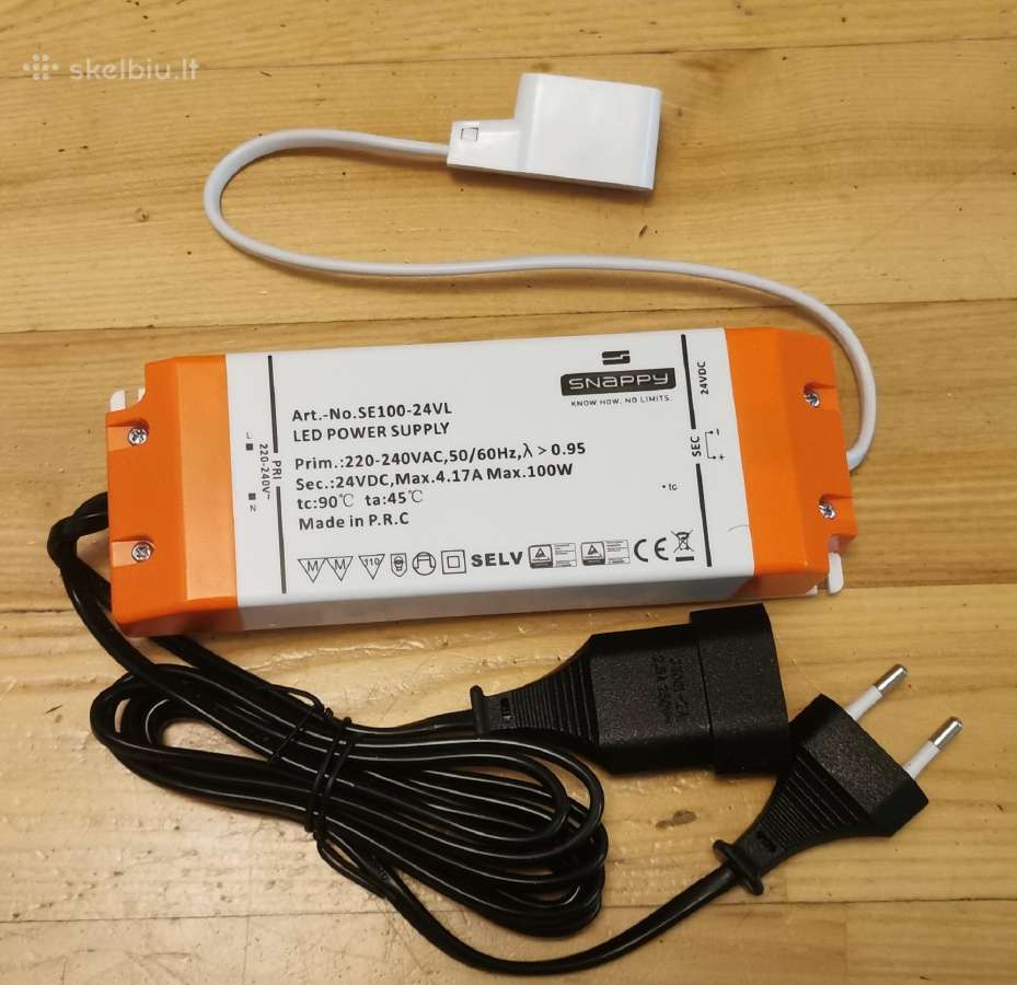 LED matinimo šaltinis blokelis 24v 100w - nuotraukos Nr. 2