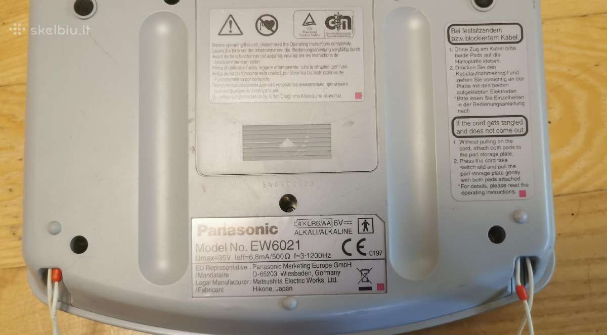 Neuro stimuliatorius reabilitacijai Panasonic Ew - nuotraukos Nr. 4
