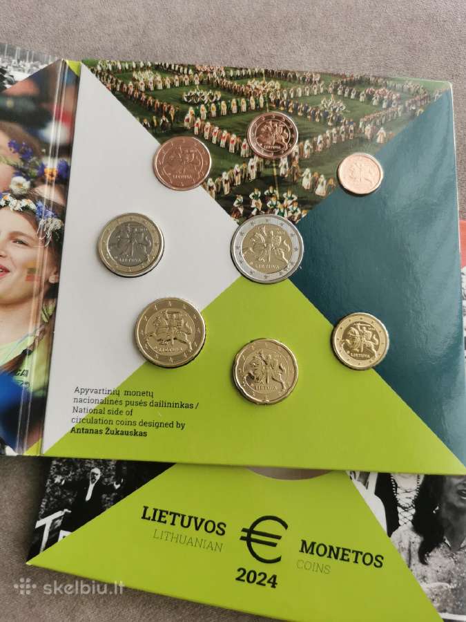 Lietuvos 2024 apyvartinų monetų rinkinys - nuotraukos Nr. 3