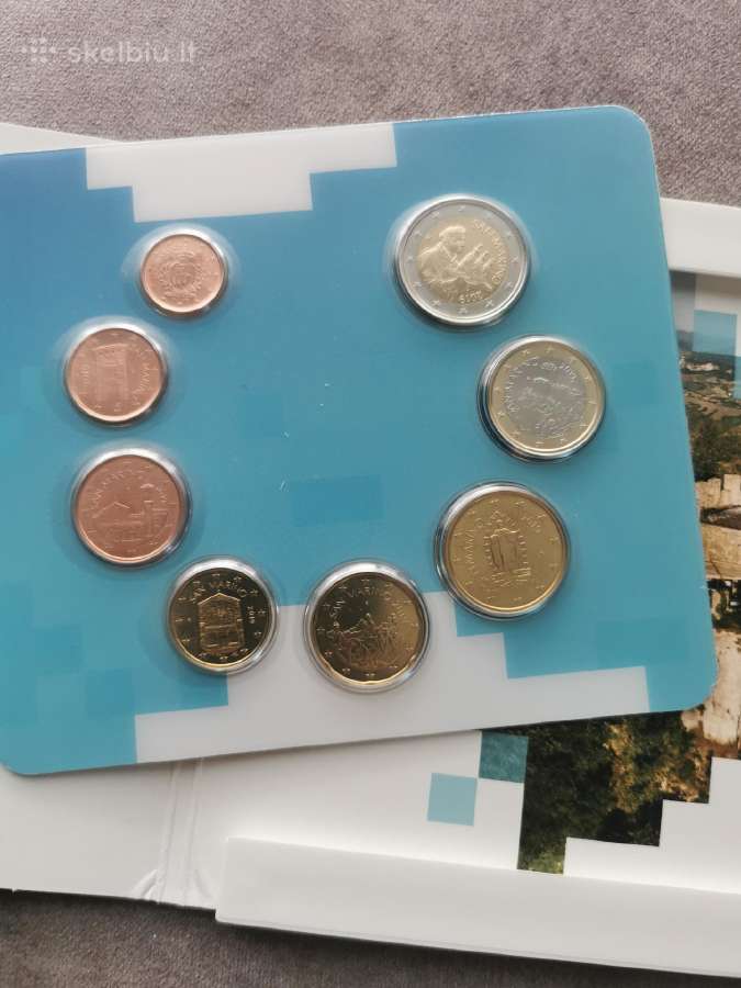 San Marino 2021 euro monetų rinkinys - nuotraukos Nr. 2