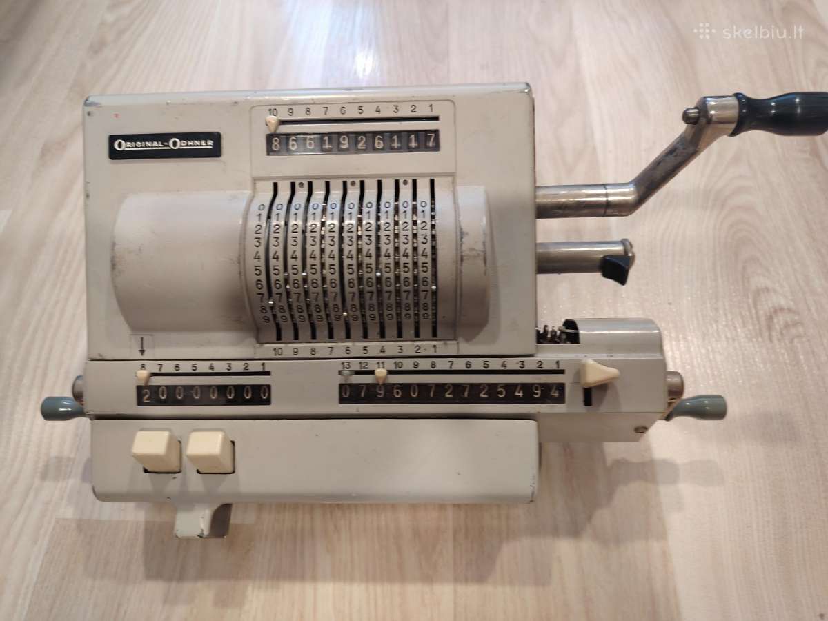 Original-odhner modelio 24 mechaninis skaičiuotuva
