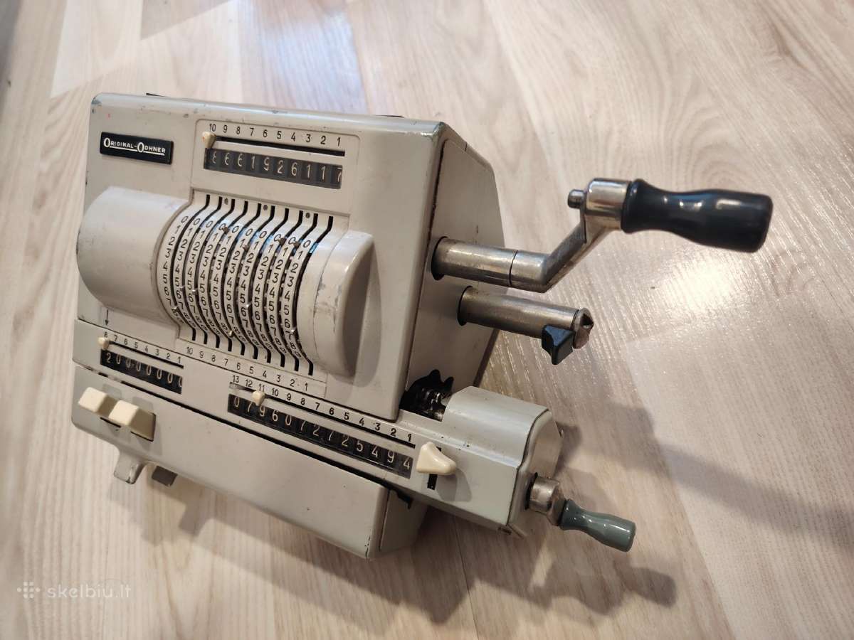 Original-odhner modelio 24 mechaninis skaičiuotuva - nuotraukos Nr. 2