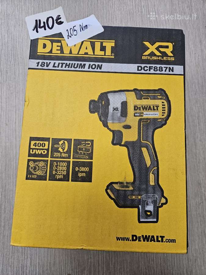 Naujas dewalt Dcf887 smūginis suktukas