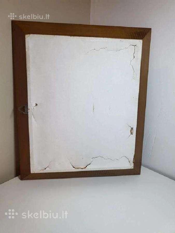 Odinis gėlių paveikslas su mediniu rėmu - nuotraukos Nr. 3