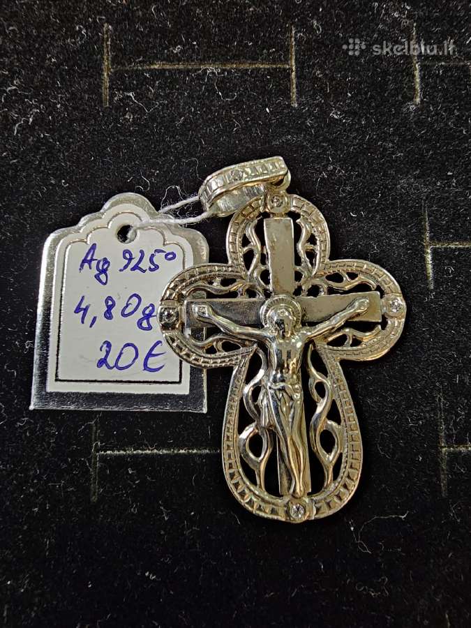 Sidabriniai auskarai, pakabukai, žiedai nuo 3eur. - nuotraukos Nr. 23