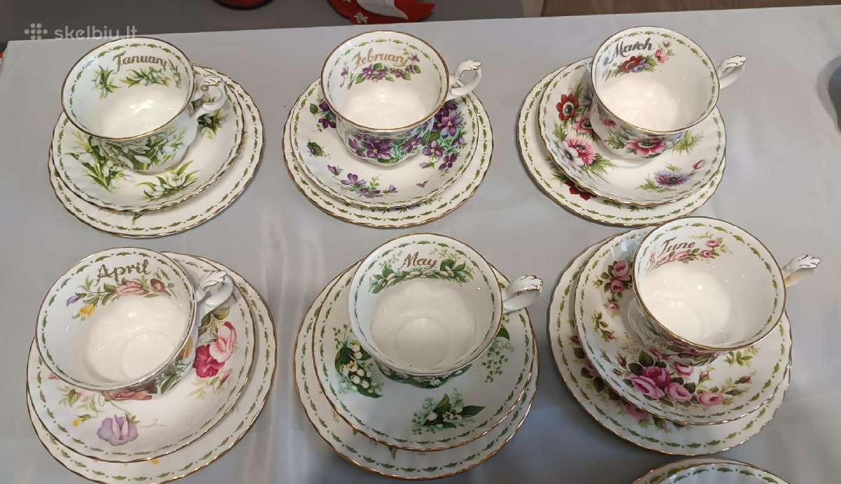 Royal Albert "Flower off the month" komplektai - nuotraukos Nr. 4