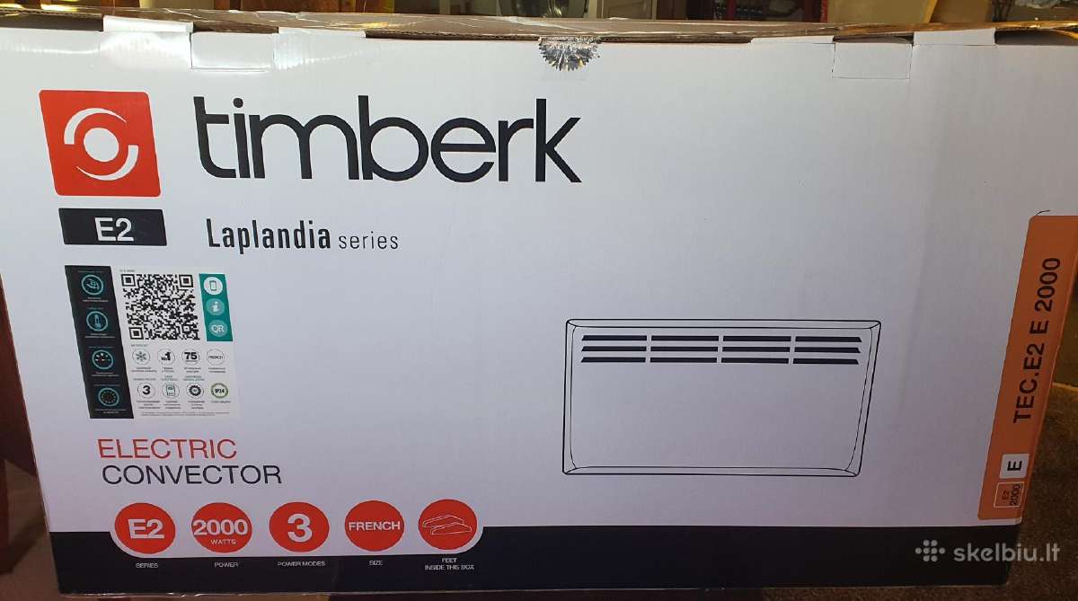 Galingas elektrinis šildytuvas Timberk 2000 W - nuotraukos Nr. 3