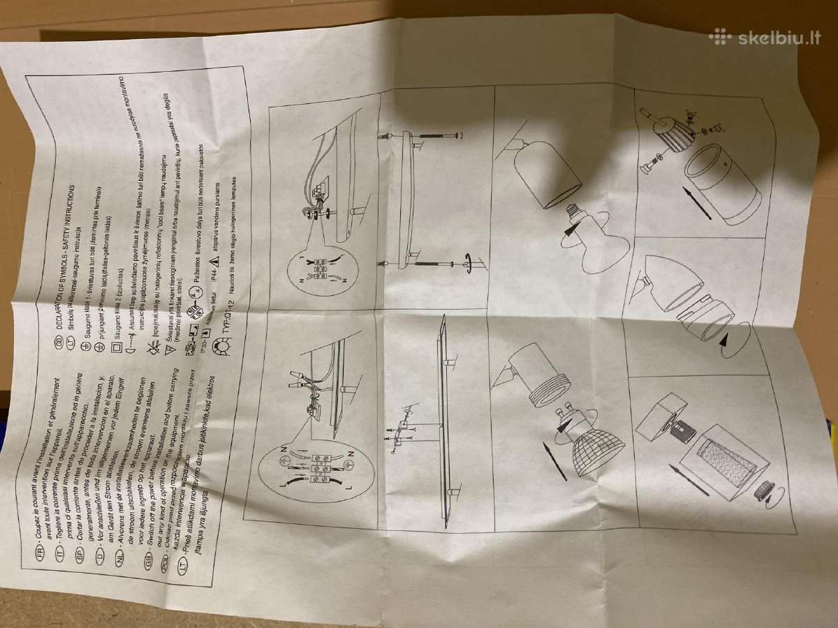 Tvirtinamas šviestuvas su 3*40w lemputėmis - nuotraukos Nr. 8