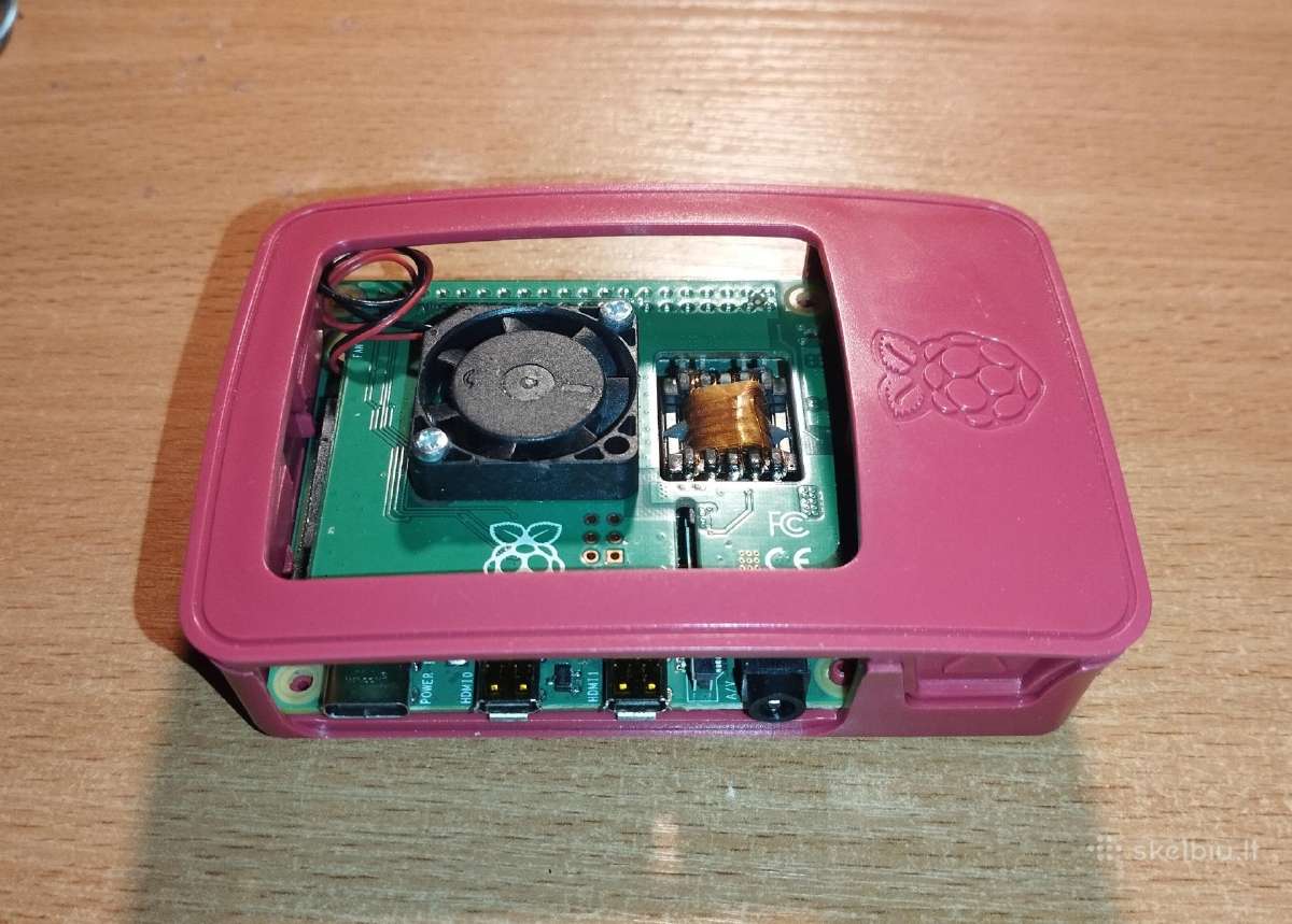 Raspberry Pi4 4gb su Poe-hat ir korpusu - nuotraukos Nr. 3