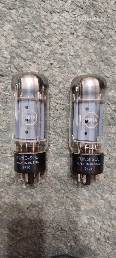 Lempos Tung-sol 7581a 6l6 Gc 6sl7gt 6n9p - nuotraukos Nr. 2