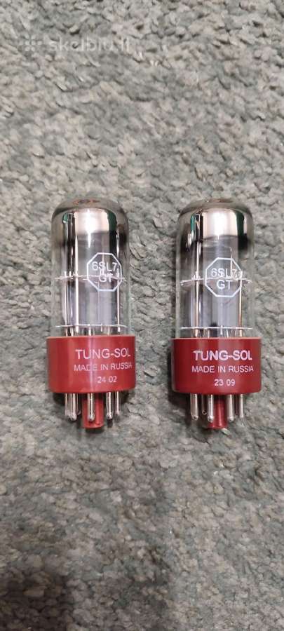Lempos Tung-sol 7581a 6l6 Gc 6sl7gt 6n9p - nuotraukos Nr. 5