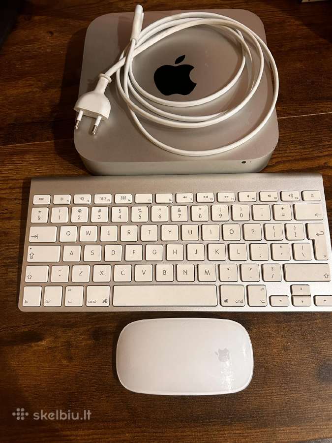 Apple Mac Mini + belaidė klaviatūra + Magic Mouse