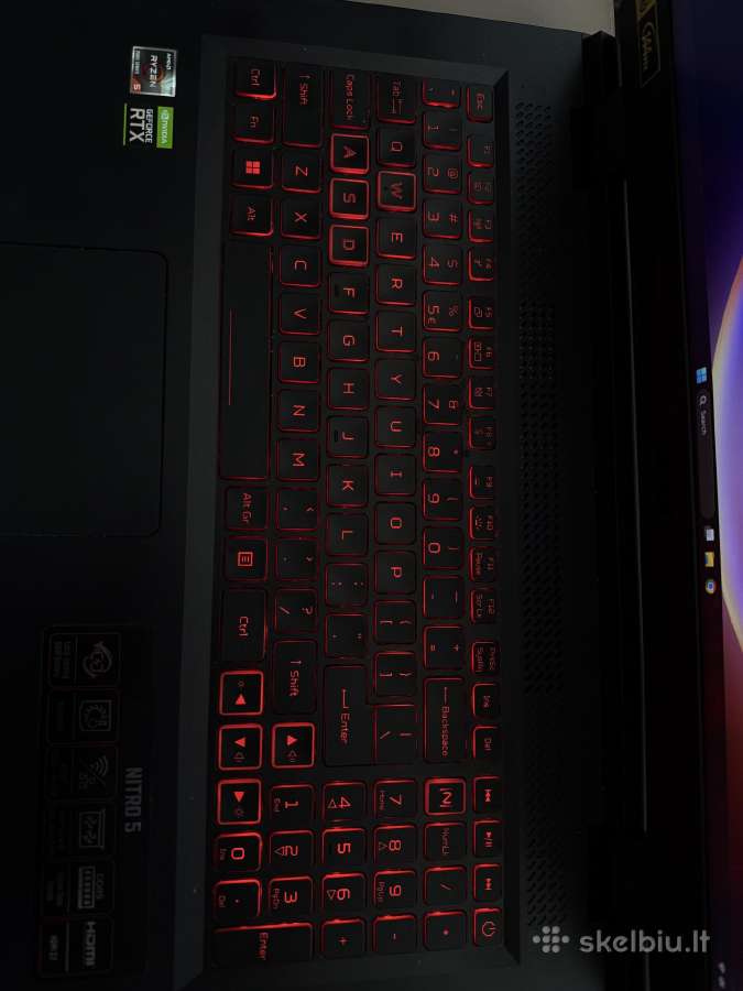 Nešiojamas kompiuteris Acer Nitro 5 An517-43-r87e - nuotraukos Nr. 4