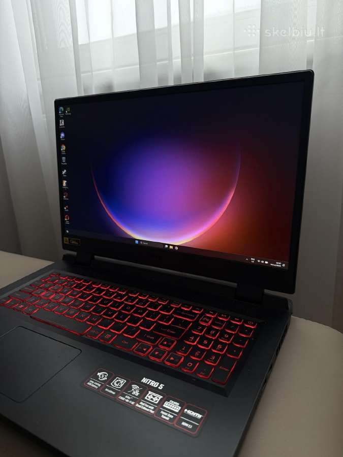 Nešiojamas kompiuteris Acer Nitro 5 An517-43-r87e - nuotraukos Nr. 5
