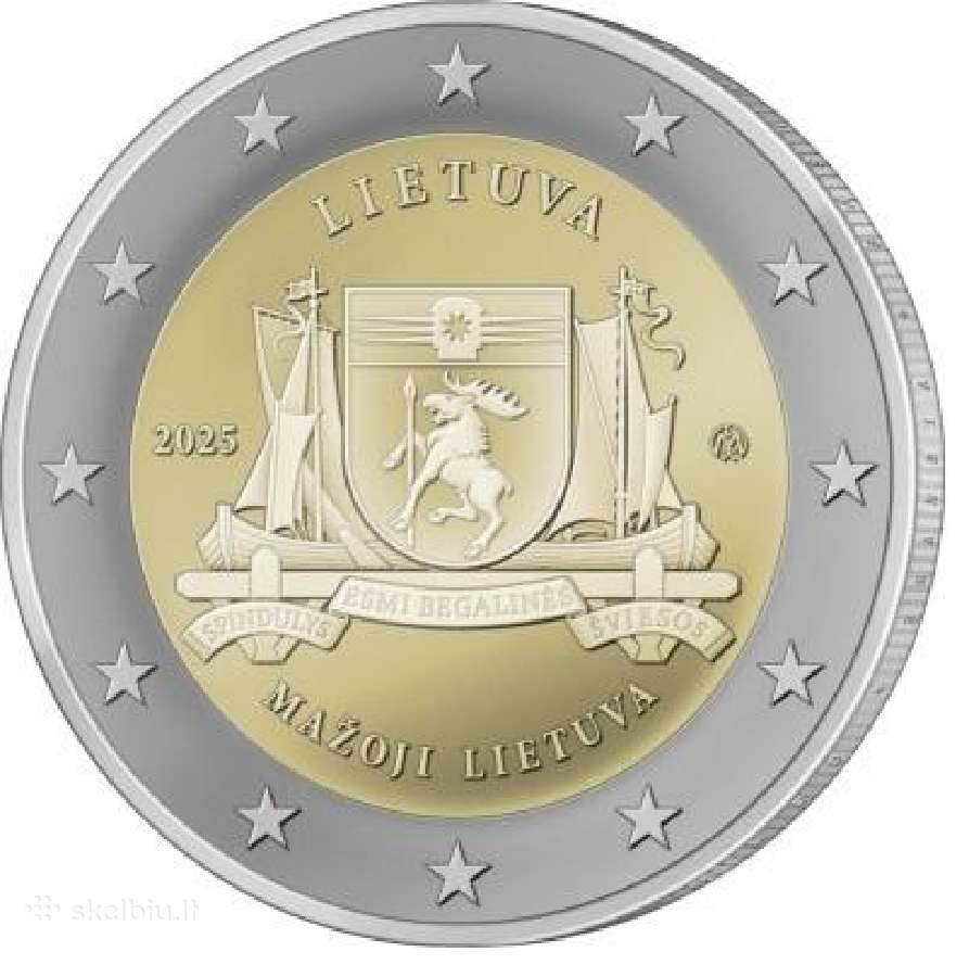 Lietuva 2 euro 2025 - Mažoji Lietuva Unc