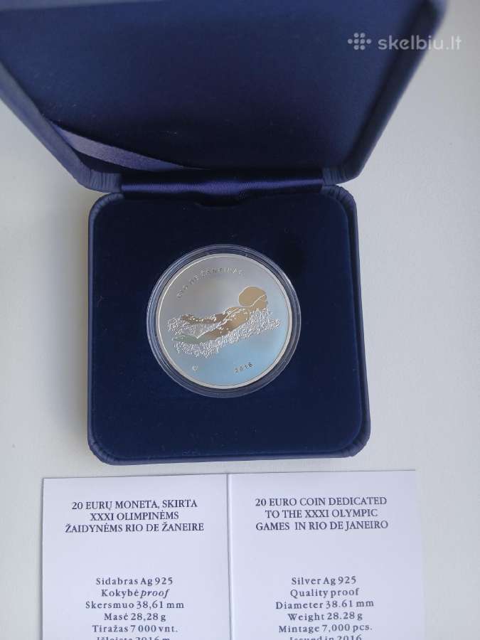 2016 20 eurų moneta - nuotraukos Nr. 2