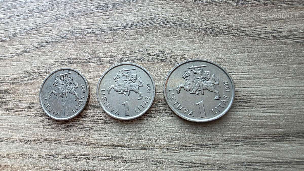 1997 metų 1 lito Jurgučiai - nuotraukos Nr. 2