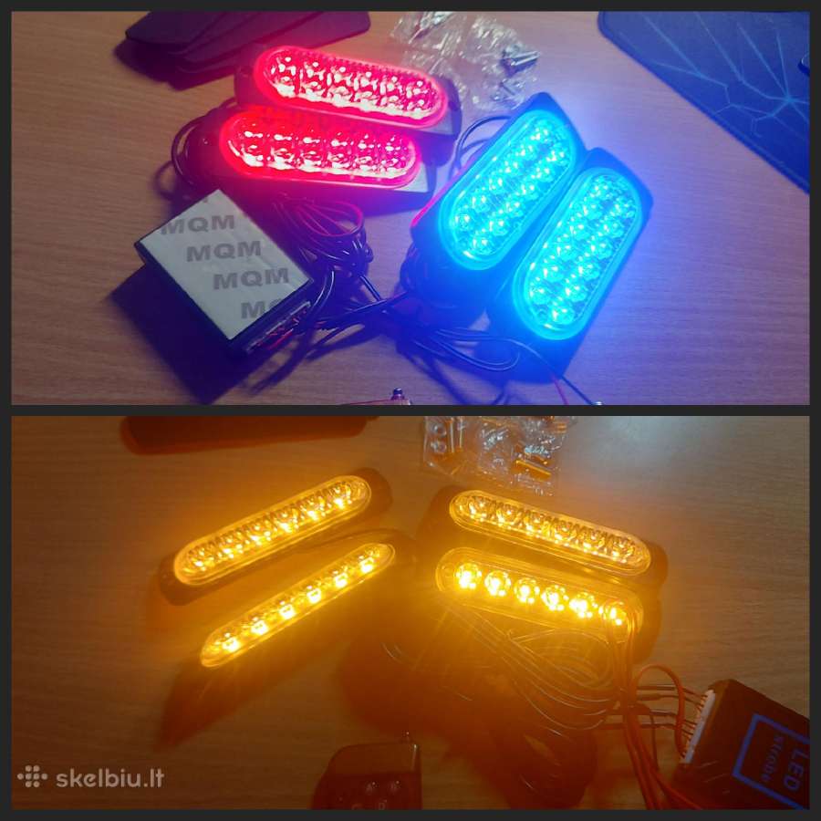 LED mirksiukai, juostelės, mirgalkė