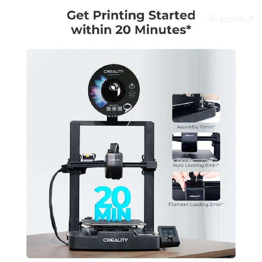 3D spausdintuvas Creality Ender-3v3 Se 220x220x250 - nuotraukos Nr. 4