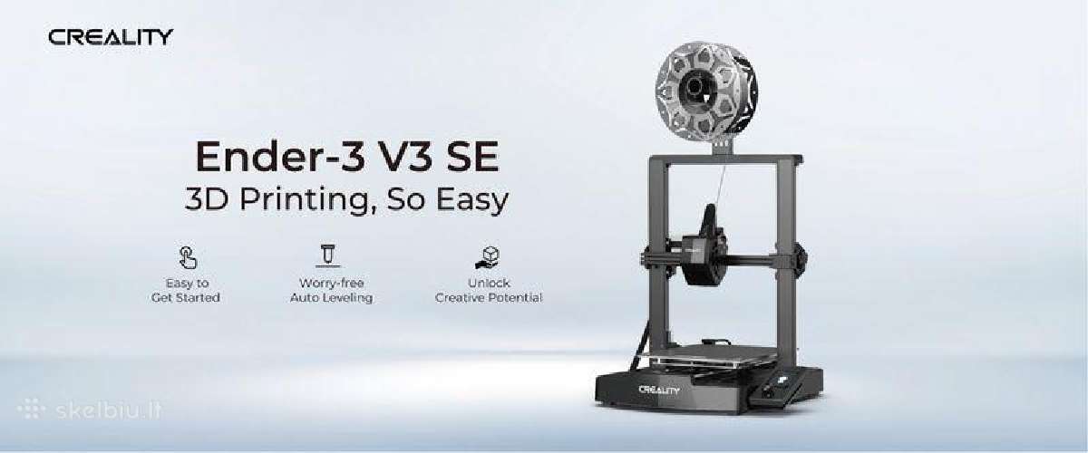 3D spausdintuvas Creality Ender-3v3 Se 220x220x250 - nuotraukos Nr. 8