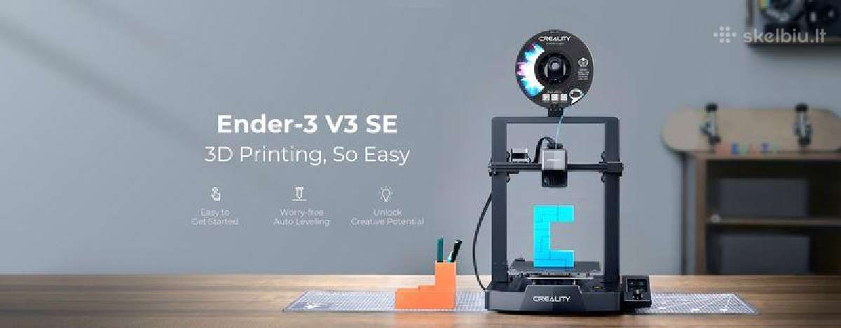 3D spausdintuvas Creality Ender-3v3 Se 220x220x250 - nuotraukos Nr. 10