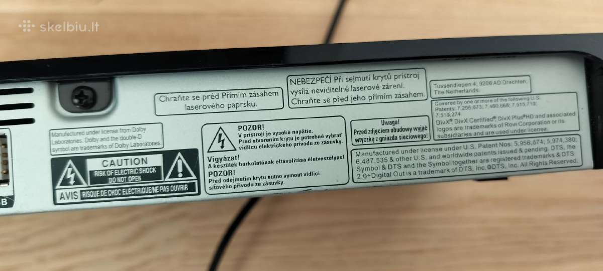 Philips Bluray 3D grotuvas Bdp 3490m - nuotraukos Nr. 11