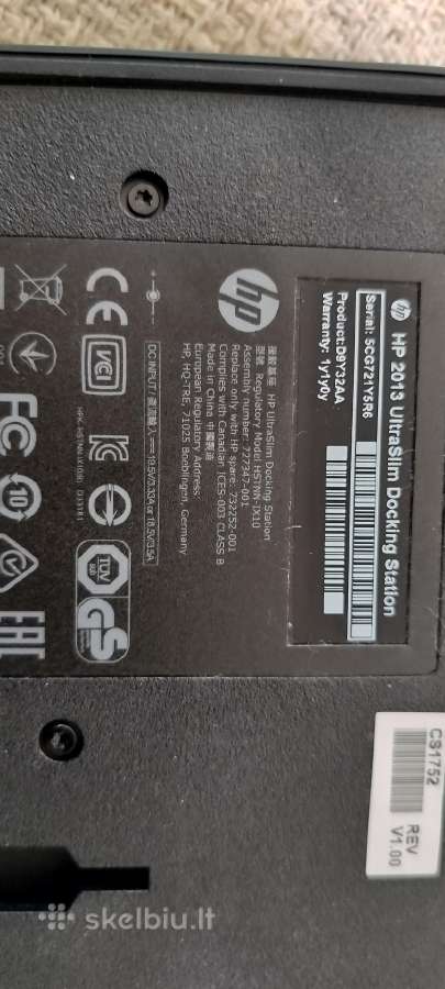 Hp 2013 Ultraslim Įkrovimo stotelė - nuotraukos Nr. 2