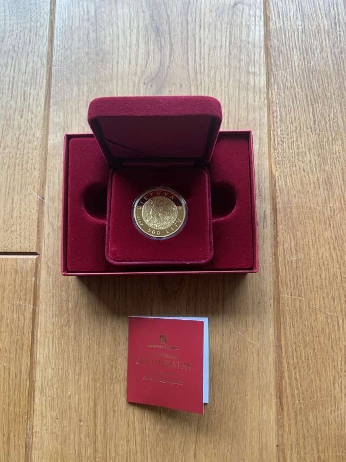 Žalgirio mūšis Auksinė moneta 500 Lt 2010 m. 1 oz - nuotraukos Nr. 5