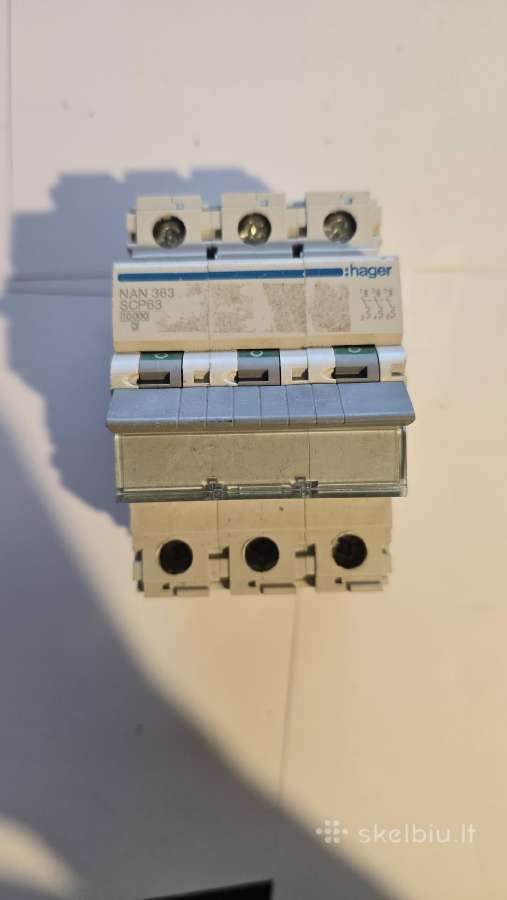 Hagger modulinis jungiklis trifazis 63a