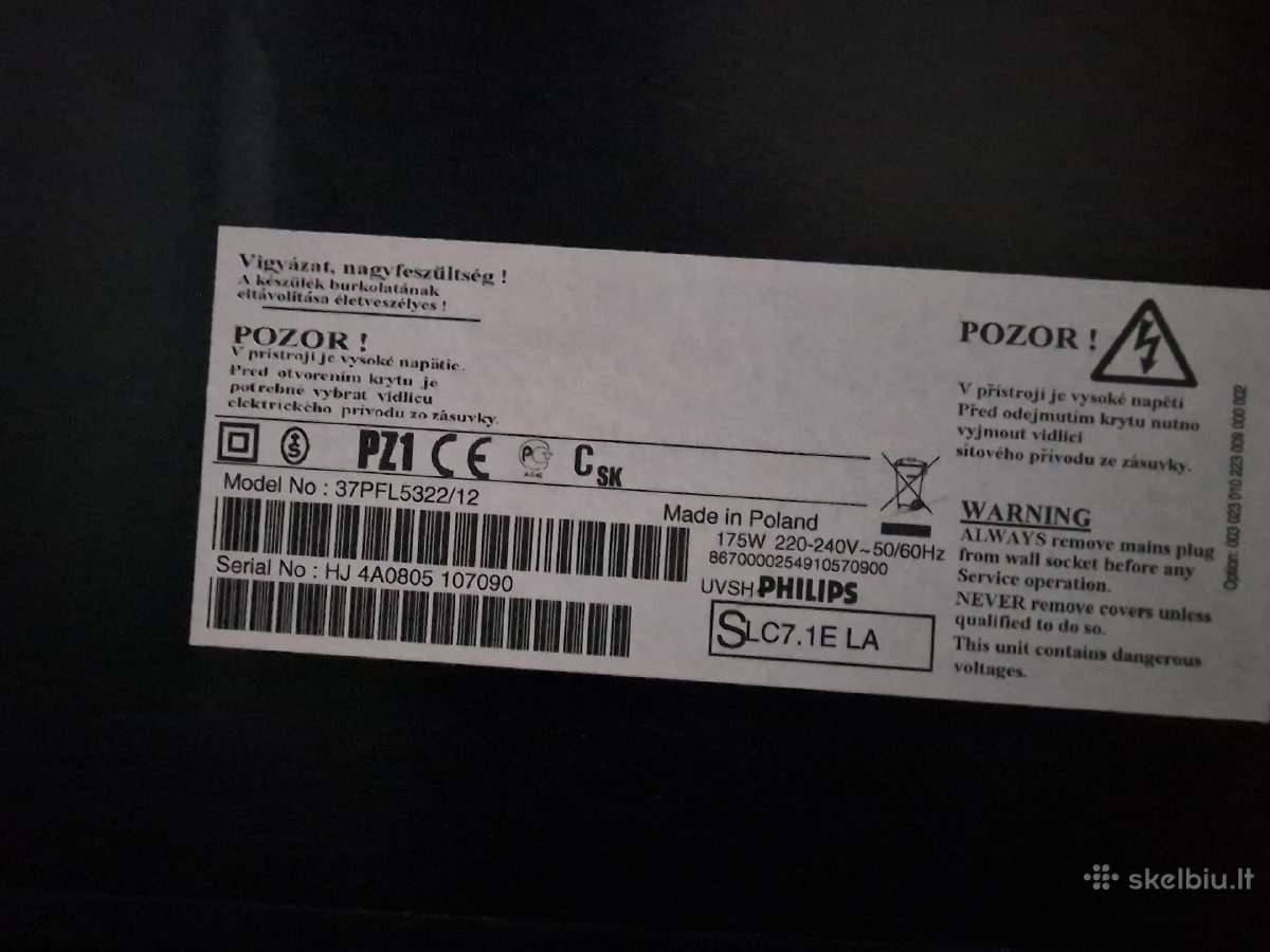 37 colių Philips televizorius - nuotraukos Nr. 4