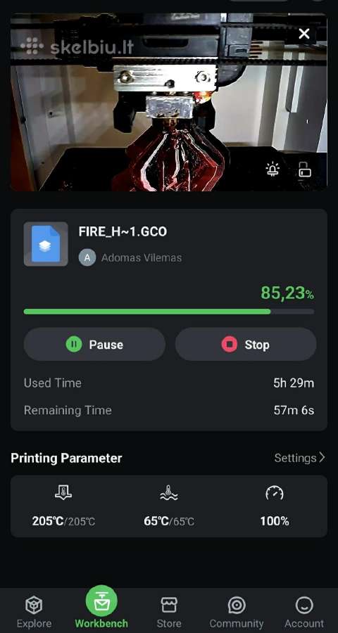 3D printeris Sermoon V1 Pro - nuotraukos Nr. 6