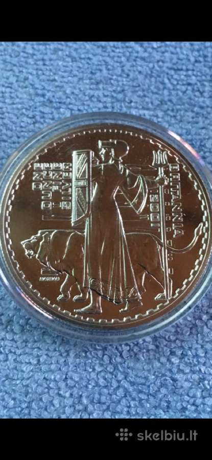 Moneta UK 2001m. 2 svarai , sidabras