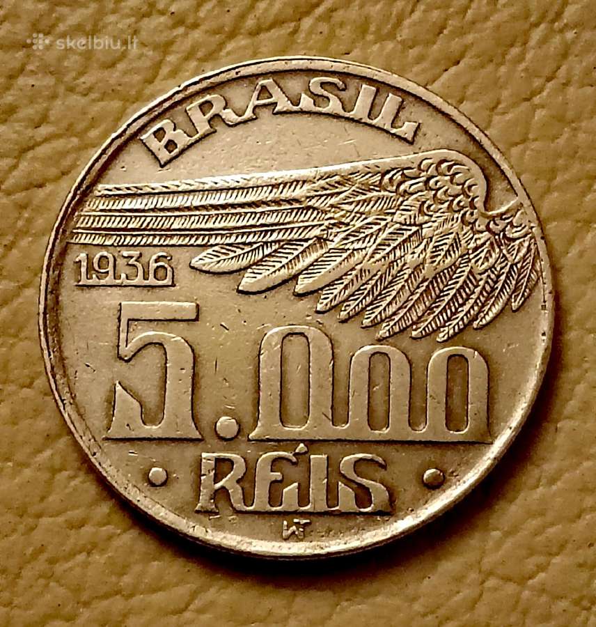 Brazilija 5000 realų 1936 m.