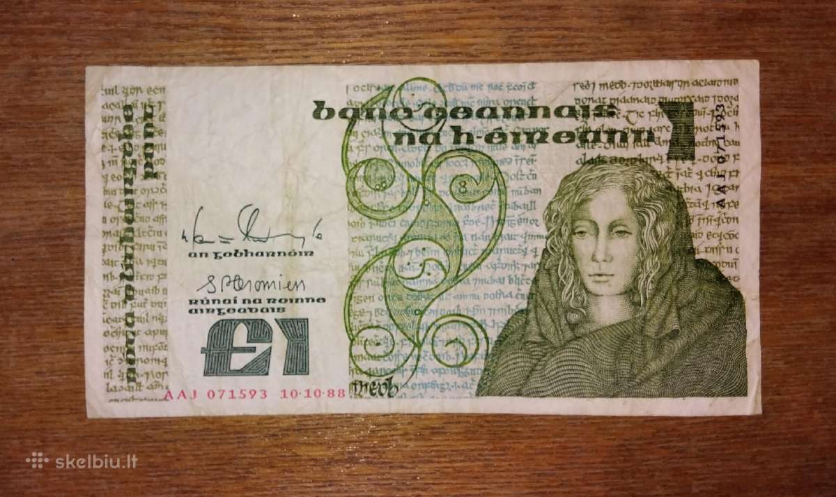 Airijos 1 £ banknotas