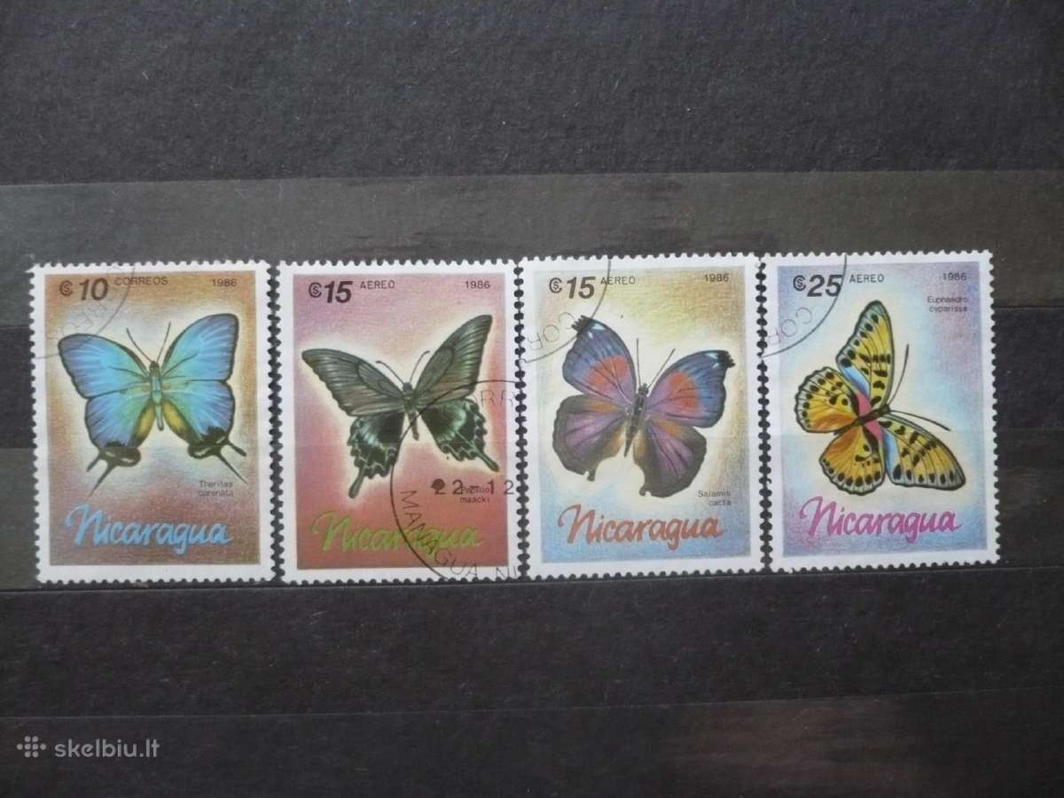 1986 m. oro paštas - Drugeliai