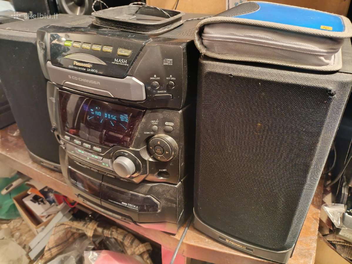 Panasonic Muzikinis, Centras CD,fm,aux,mc - nuotraukos Nr. 2