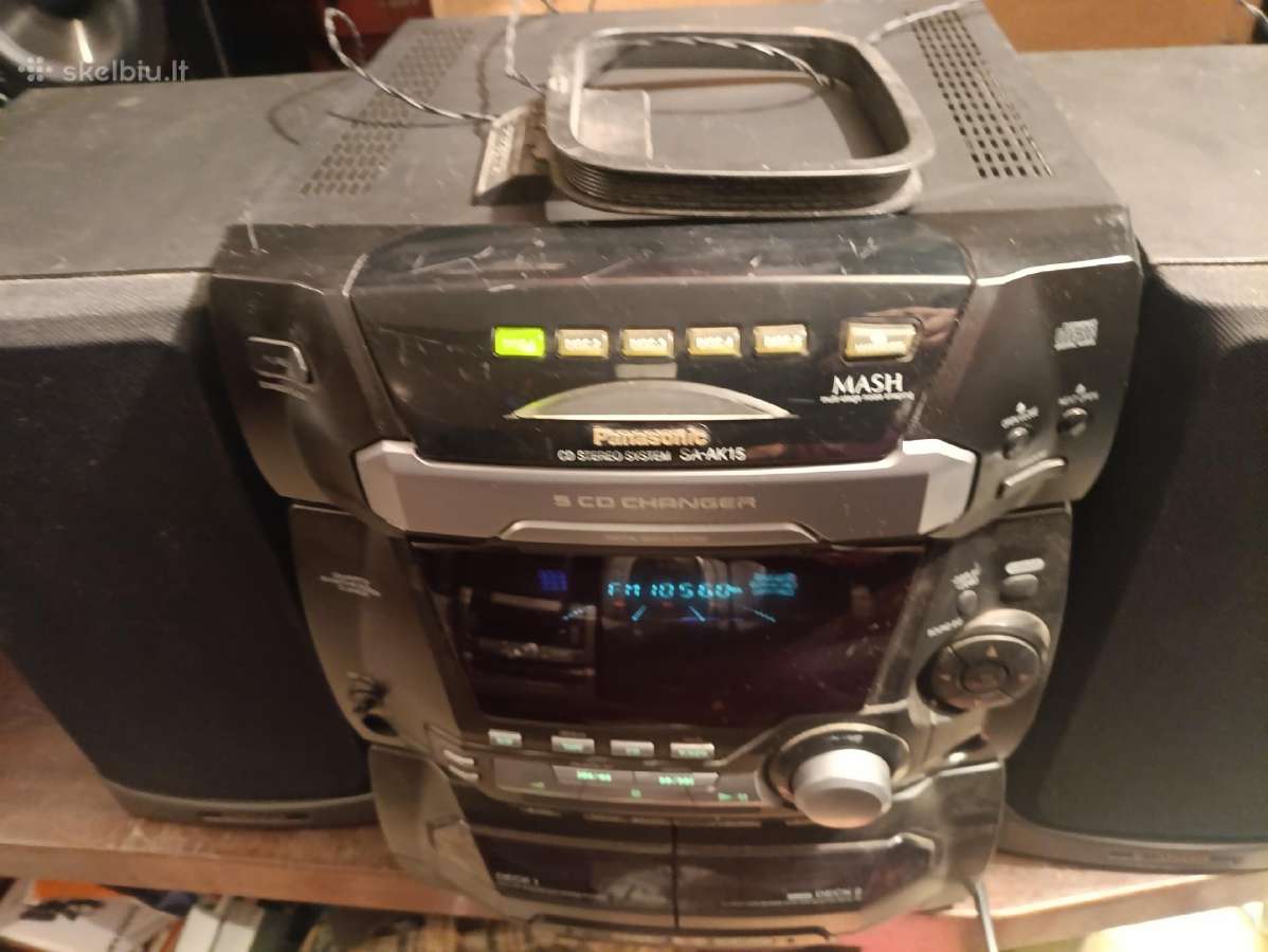 Panasonic Muzikinis, Centras CD,fm,aux,mc - nuotraukos Nr. 3