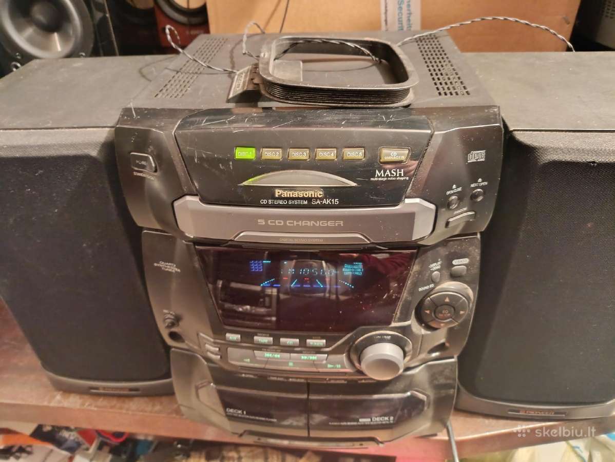 Panasonic Muzikinis, Centras CD,fm,aux,mc - nuotraukos Nr. 4